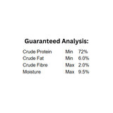 Guaranteed analysis of Crumps' Naturals Lamb Chops Dog Treats