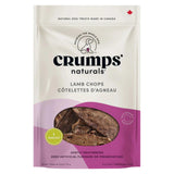 Front view of Crumps' Naturals Dog Treats Lamb Chops on a white background