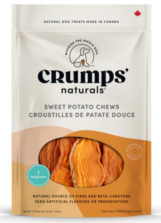Crumps' Naturals Dog Sweet Potato Chews 11.6Oz