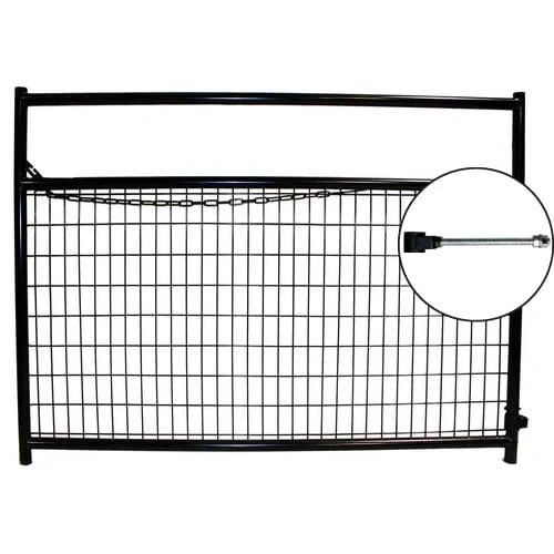 Deer Gates | Black | Powder Coated Square Corner | 72" x Various Lengths