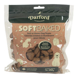 Front view of Darford Peanut Buttery Soft Baked Dog Treats on a white background