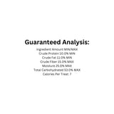 Nutritional analysis of Darford Soft Baked Super Cheesy Dog Treat