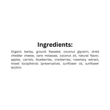 Ingredients of Darford Soft Baked Super Cheesy Dog Treat