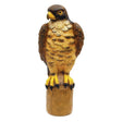 Front view of Easy Gardener Garden Defense Falcon garden decor on a white background