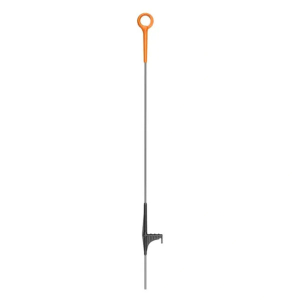 Close-up front view of Gallagher Electric Fence Post Ring Top Post 33 Inches against a white background