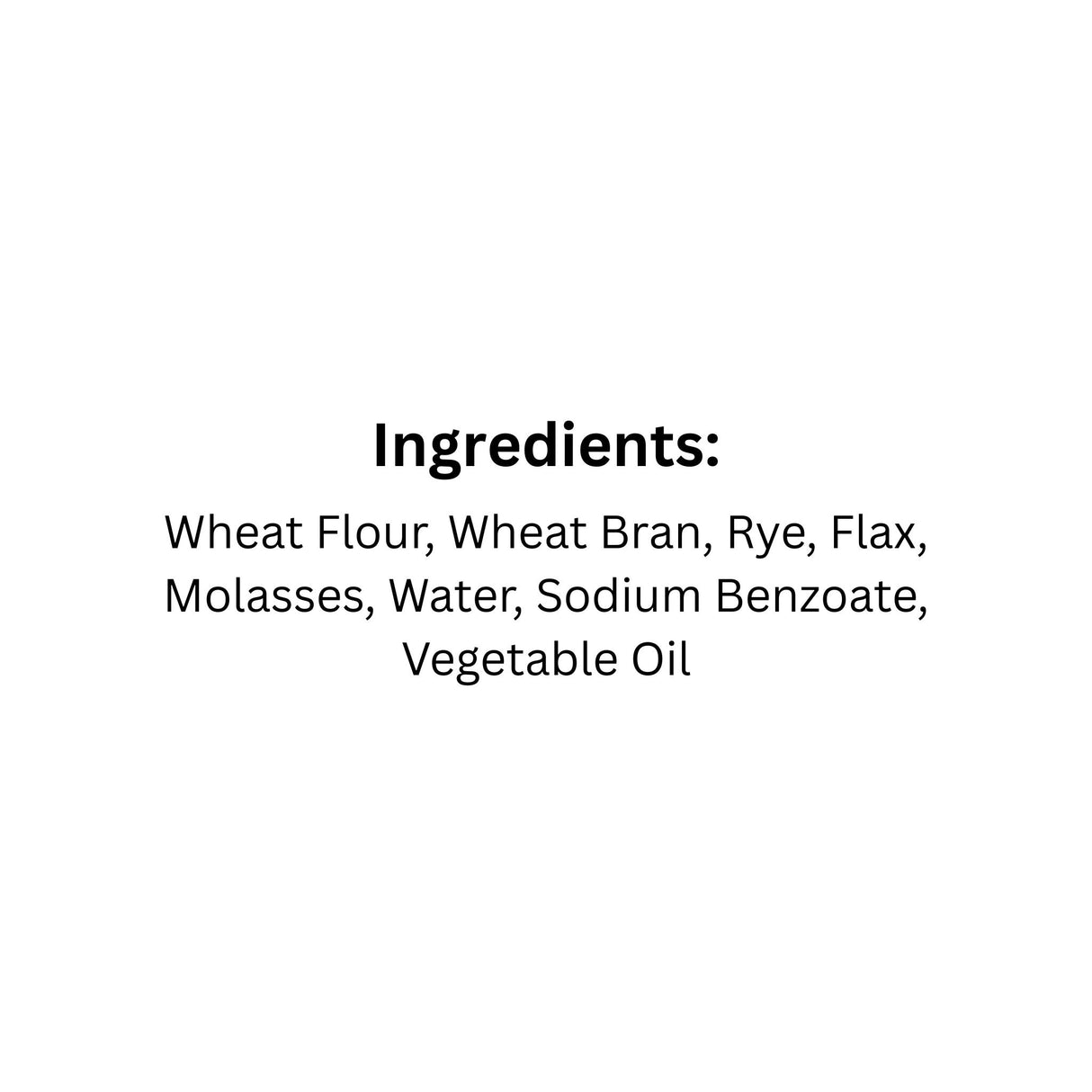 List of ingredients of Equinox Horse Cookies