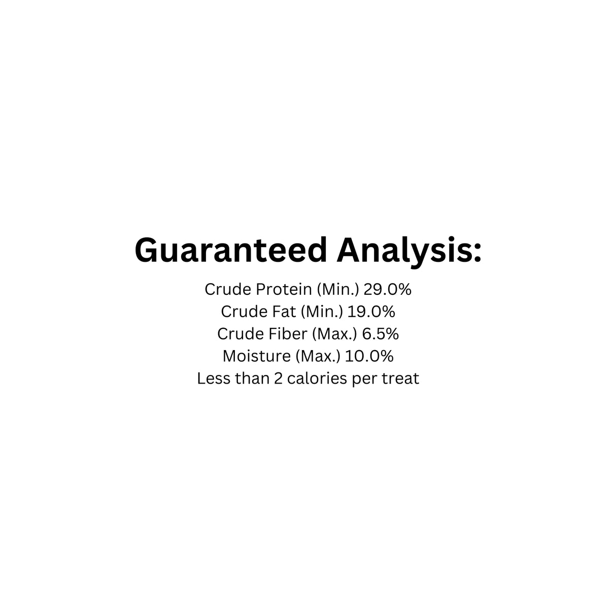 Guaranteed analysis of Feline Greenies SmartBites Healthy Chicken Cat Treats