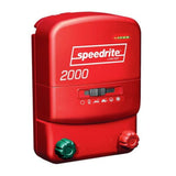 A front view part of Speedrite Fence Energizer Electric Fence 2000 Dual Powered 20 Mile on a white background