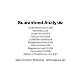Guaranteed Analysis of FirstMate Cage-Free Chicken & Rice Cat Food