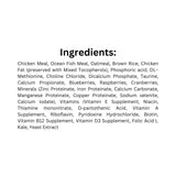 Ingredient list of FirstMate Grain Friendly Indoor Cat Food