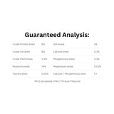 Guaranteed Analysis of First Mate Limited Ingredient Grain Free Turkey Formula Cat Food