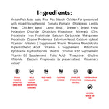 List of ingredients in FirstMate Skoki Coastal dog food with icons