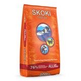 A front view of FirstMate Skoki Original dog food bag showing packaging and branding on a white background