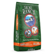 A front view of FirstMate Skoki Ranch dog food bag showing packaging and branding on a white background
