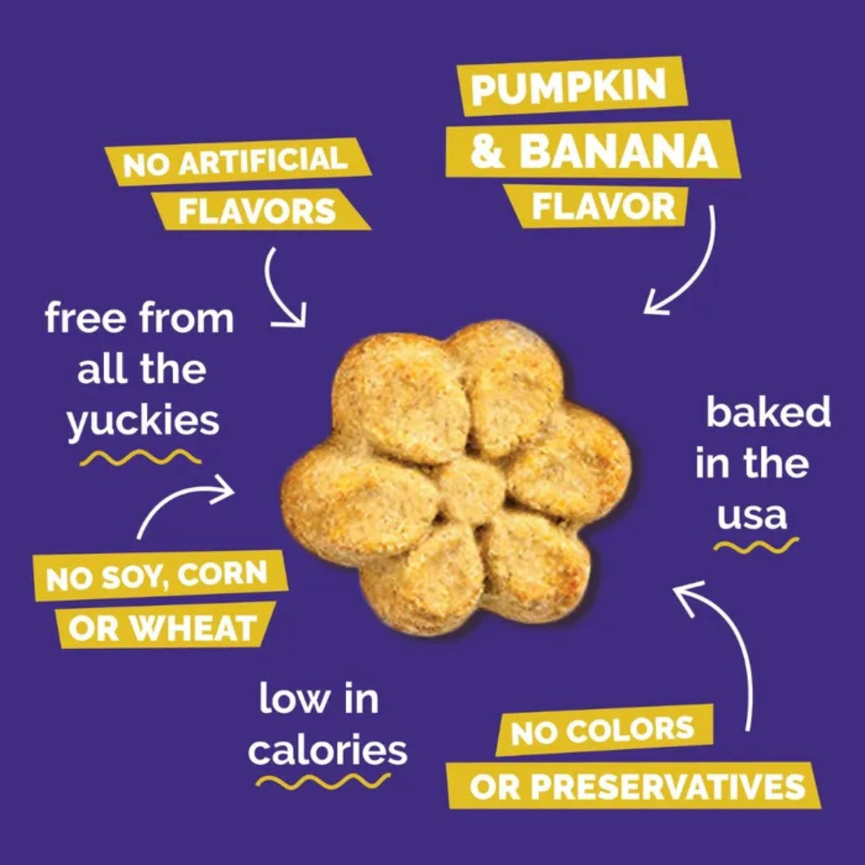 Fruitables Crunchy Pumpkin & Banana Dog Treats | 340g