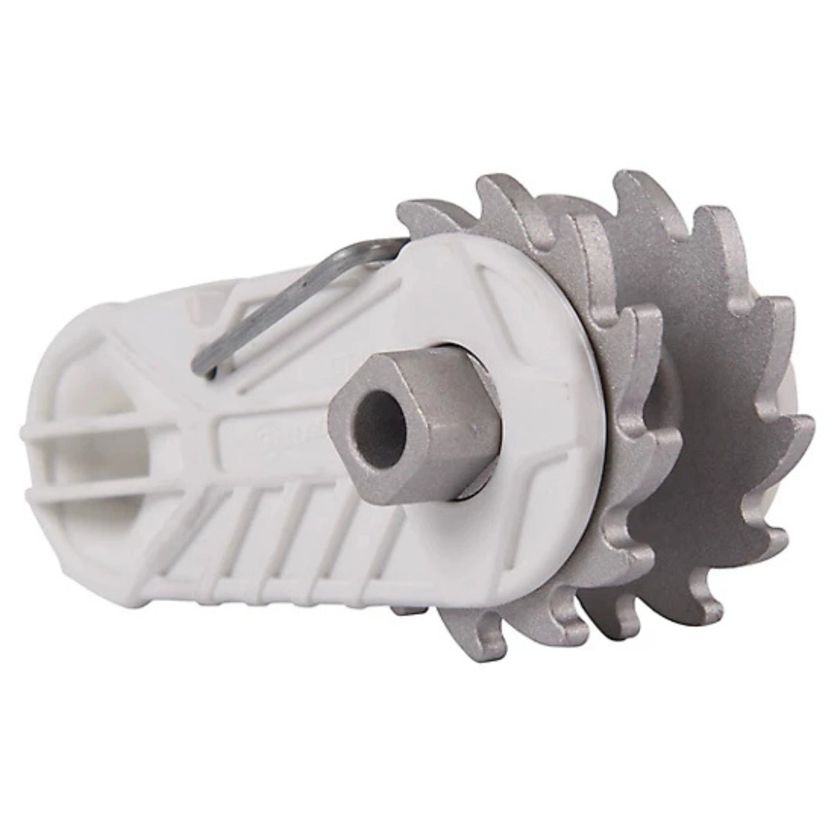 Close-up view of Gallagher Electric Fence Insulators Strainer on a white background