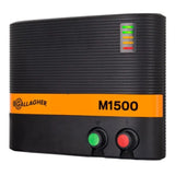 Front view of Gallagher M1500 Mains Fence Energizer on a white background