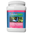 Front view of GardenPRO Aluminum Sulphate Fertilizer on a white background