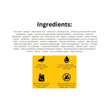 List of ingredients of Go! Solutions Dog Food, Skin and Coat Care Duck with Grains with icons