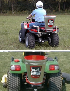 Herd GT 77 ATV Broadcast Spreader | 77 pound Capacity for Seed, Fertilizer & Ice Melt (Spreader Only)