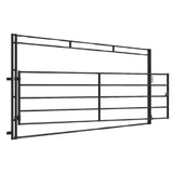 A front view of a High Pole Gate, Medium Duty, 2W Lemsco Series, on a white background.