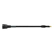 Close-up view of Hot Shot flexible stock shaft cattle prod on a white background