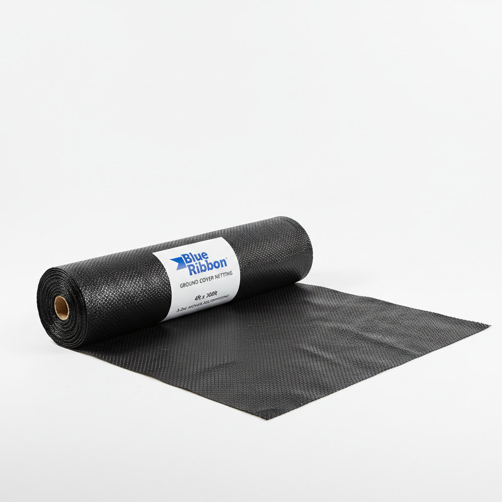 Blue Ribbon AMN-GC04 Ground Cover Netting 4 foot by 300 foot 3.2 oz woven roll