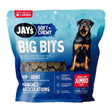A front view of Jay's Big Bits Hip & Joint Dog Treats on a white background