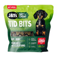 Jay’s Tid Bits hip and joint dog treats liver recipe shown in front view a white background