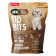 Front view of Jay's Dog Treats Tid Bits Hip and Joint Peanut Butter on a white background