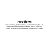 List of ingredients of Jay's Tiny Bits Smoked Beef Dog Treats