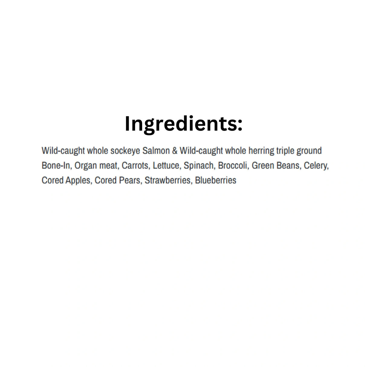 List of Ingredients of K9 Choice Complete Cuisine Plus Wild Fish Dog Food