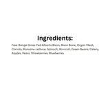 Full ingredients list of K9 Choice Plus Raw Frozen Buffalo Dog Food