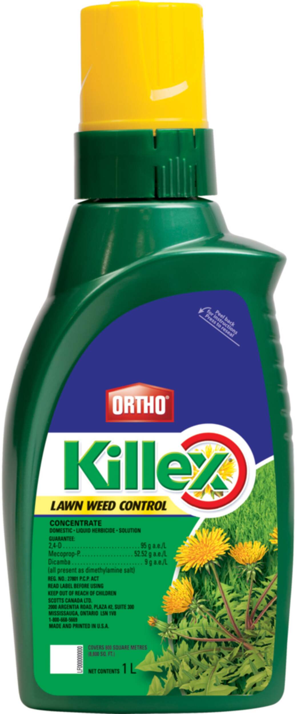 Ortho Killex Lawn Weed Killer Concentrate 1L