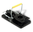 Close-up view of Snap-E Mouse Trap showcasing the larger trip paddle on a white background
