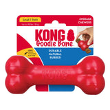 Front view of Kong rubber bone chew dog toy on a white background