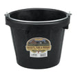 A front view of Little Giant DuraFlex Rubber Pail Bucket 8 Quart on a white background