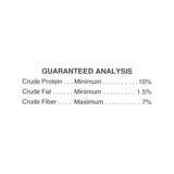 Guaranteed Analysis chart of Hi-Pro Feeds Steam Rolled Barley Livestock Feed 20kg