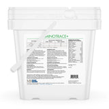 Back view of Mad Barn AminoTrace+ Pellets Low NSC Horse Supplement on a white background