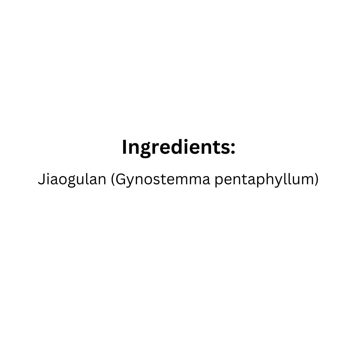 Ingredient of Mad Barn Jiaogulan Powder Horse Feed supplement