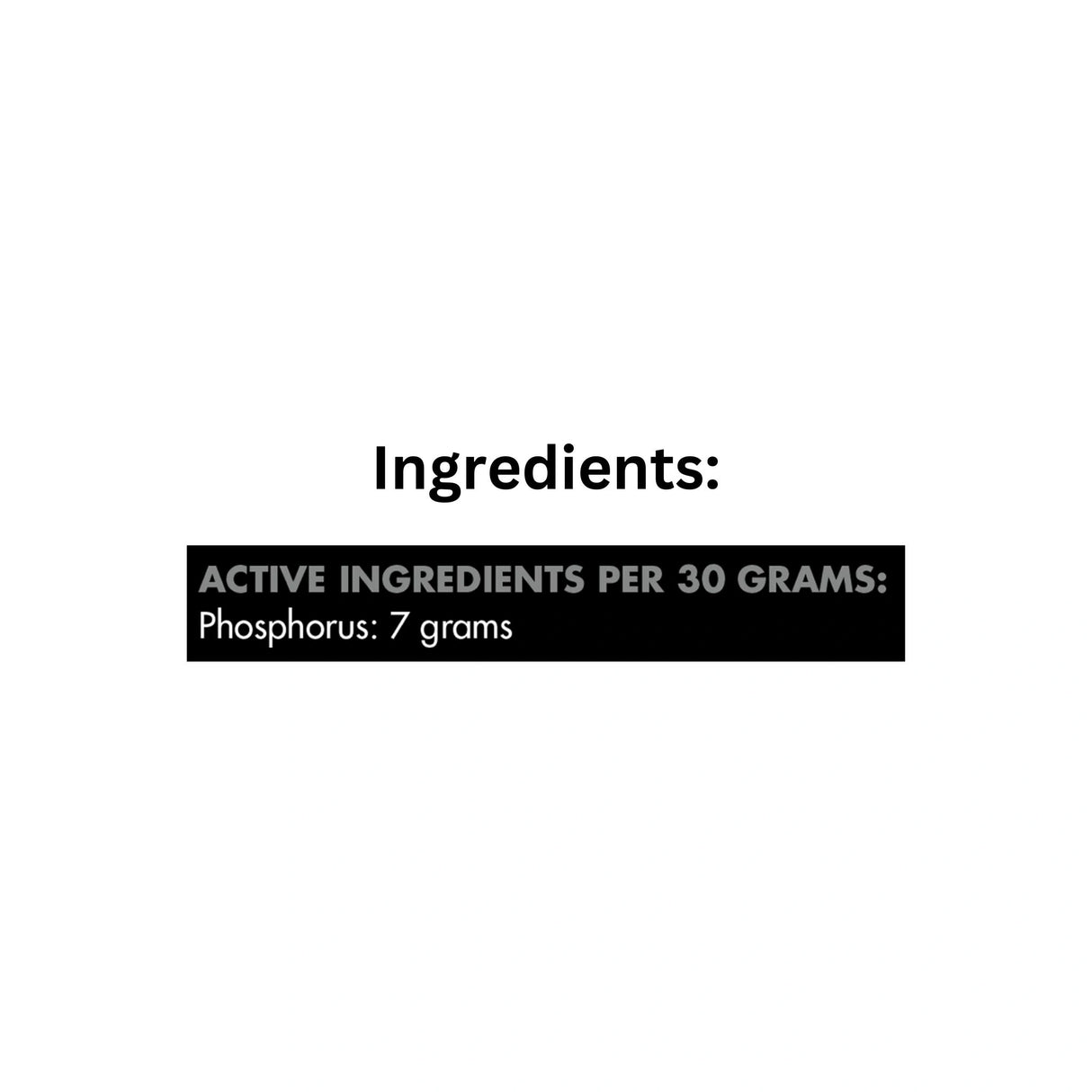 Ingredient of Mad Barn Monosodium Phosphate