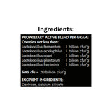 List of ingredients for Mad Barn Optimum Probiotic horse feed supplement