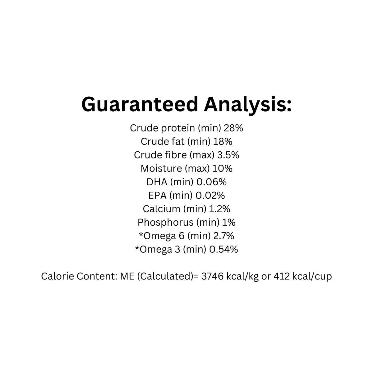 Guaranteed analysis of Now Fresh Grain Free Turkey Salmon Duck Dog Food