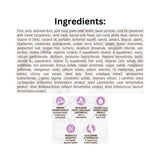 List of Ingredients of Nutrience Grain Free Pork Lamb and Duck Dog Food with icons