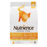 A front view of Nutrience Grain Free Cat Food Turkey Chicken and Herring on a white background