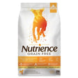 Front view of Nutrience Grain Free Turkey, Chicken and Herring Dog Food on a white background