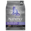 Front view of Nutrience Infusion Adult Weight Control Chicken Cat Food on a white background