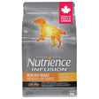 A front view of Nutrience Chicken Dog Food on a white background