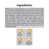 List of Ingredients of Nutrience Chicken Dog Food with icons