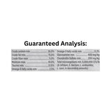 Guaranteed Analysis chart of Nutrience Infusion Healthy Adult Ocean Fish Dog Food